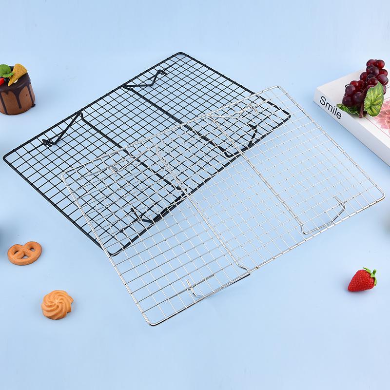 Складная Утолщенная Железная Охлаждающая Решетка для Печенья, Хлеба и Торта - Полая для Хранения и для Выпечки Вверх Дном