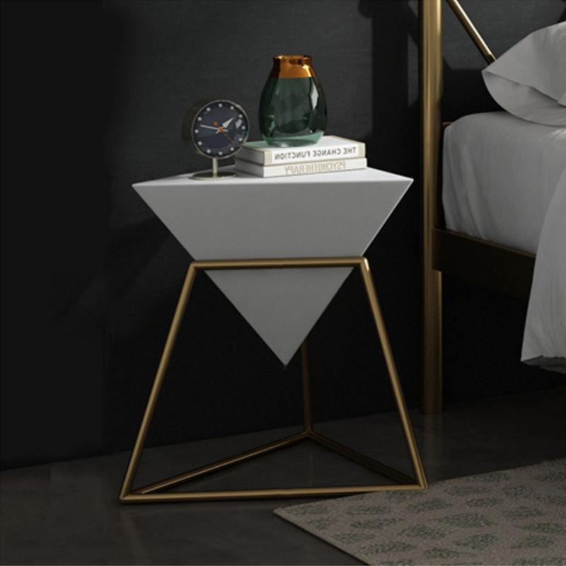 Floor Sofa Small Table Iron Tea Table Living Room Simple Bedside Shelf Light Luxury Art Shelf Scandinavian Minimalist