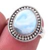 Кольцо из стерлингового серебра 925 пробы с драгоценным камнем Natural Republic Larimar S.6 Y5H79
