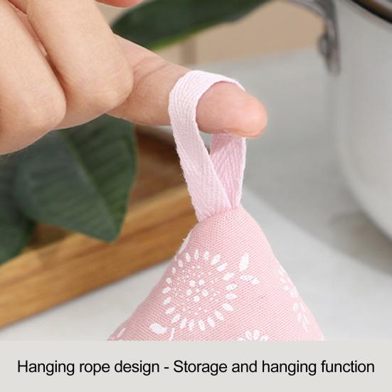 1Pc Triangle Pot Hat Non-Slip Stove Handle Mitt for Cast Iron Skillet Hanging Iron