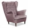 Carol Scandinavian Кресло с подголовником LILAC грязно-розовый