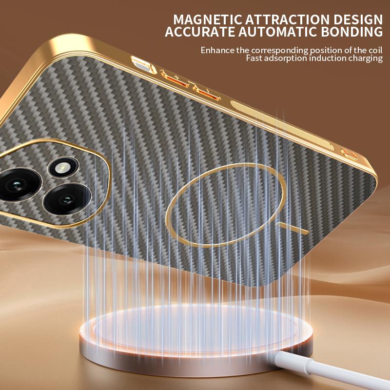 Чехол для Honor 400 Pro Lite Новый Гальванический Кевларовый Магнитный Матовый Чехол для Honor 400 Pro 5G Противоударный Бампер Funda