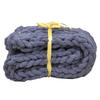 Easy To Maintain Chunky Knit Blanket Comfort And Style Thoughtful Gifts Polyester Hand-Knitted Warm Blanket Fashion, Dark Grey
