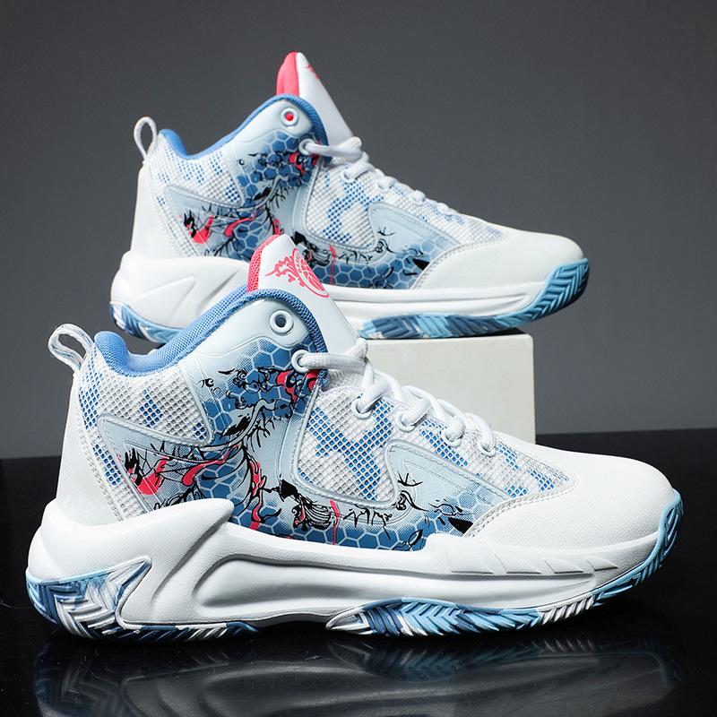 Мужские трендовые баскетбольные кроссовки на воздушной подушке с амортизацией и высококачественная спортивная обувь для бега