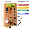Dino Power Busy Box Educational Sensory Toy with Color Matching,Hand Eye Coordination,Focus Improvement for Kids 18M+,Perfect for Travel and Home Play