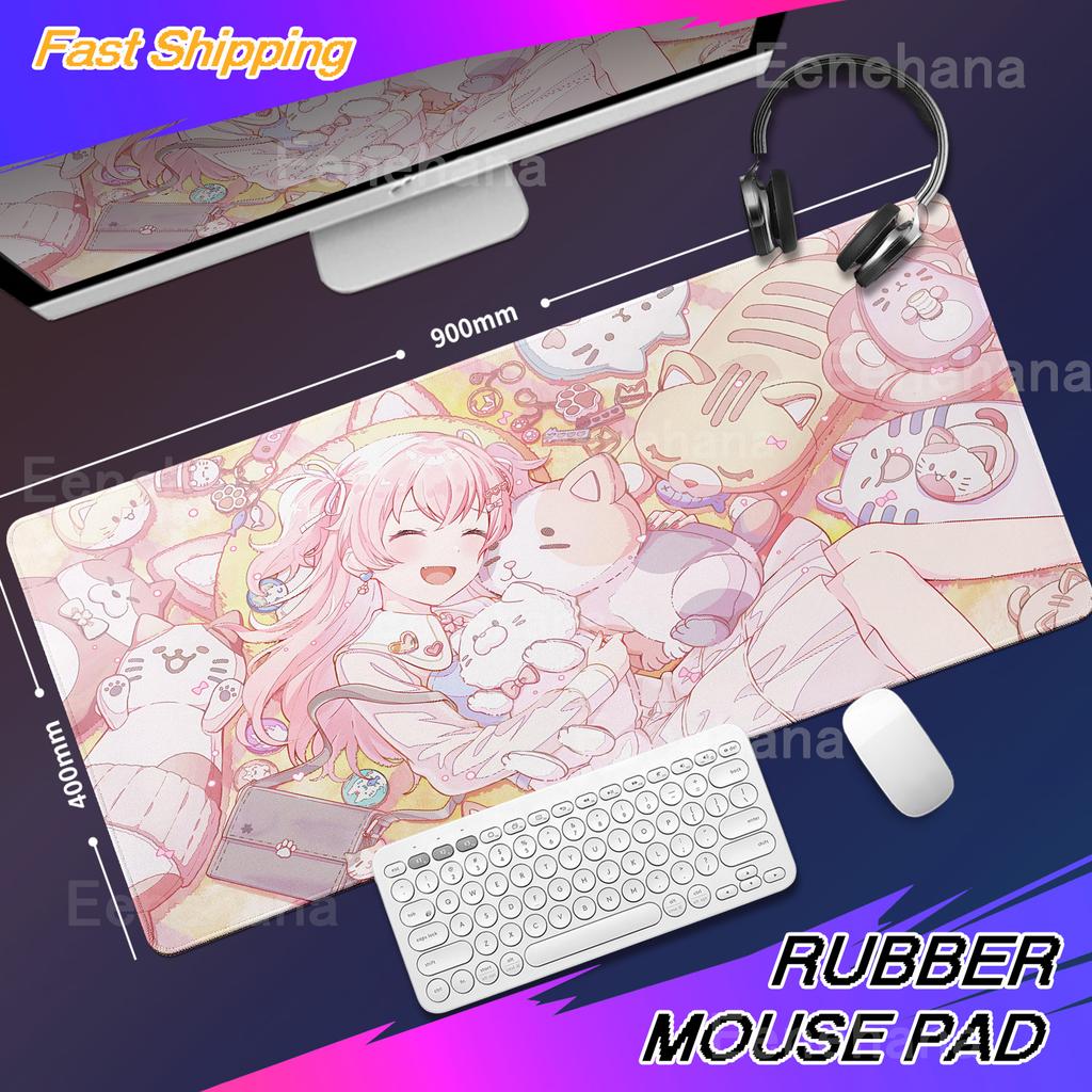 Игровой коврик для мыши Anime Project Sekai PJSK XXL 40x90 см Кавайный коврик для мыши Расширенный коврик для стола для ПК и игровой клавиатуры Большие милые аксессуары для геймеров