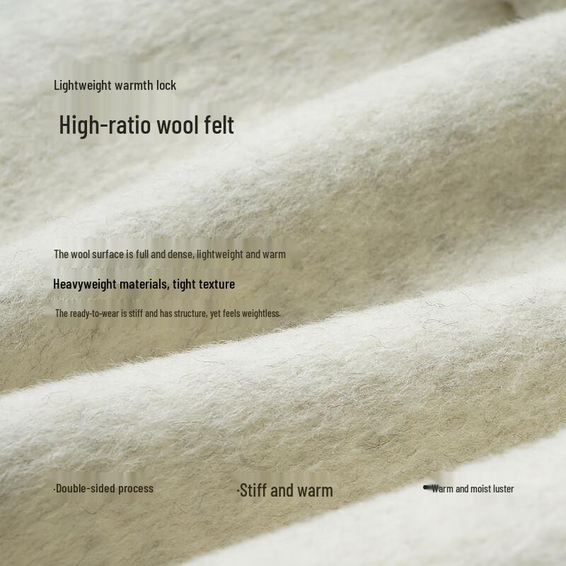 Olrain Women's Winter Double-Faced Wool Blend Coat