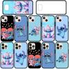 Чехол для iPhone 16 15 Xiaomi Redmi Note 14 13 12 11 Pro Max X 16e Samsung Galaxy S25 S24 S23 Moto OPPO Huawei Lilo Anime Blue Stitch Pink Phone Case
