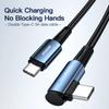 Essager 100 Вт 60 Вт кабель USB Type C к USB C угол 90 градусов для iPad MacBook Pro Xiaomi Samsung Huawei быстрая зарядка Type-C провод даты