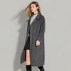 Women's Mid-Length Stand Collar Yak Down Wool Coat