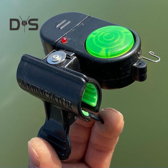 2 шт. Сигнализатор поклевки для рыбалки с силиконовым зажимом 80 дБ, ночной сигнализатор поклевки, светочувствительный электронный индикатор поклевки, датчик удара, светодиодная лампа для рыбалки