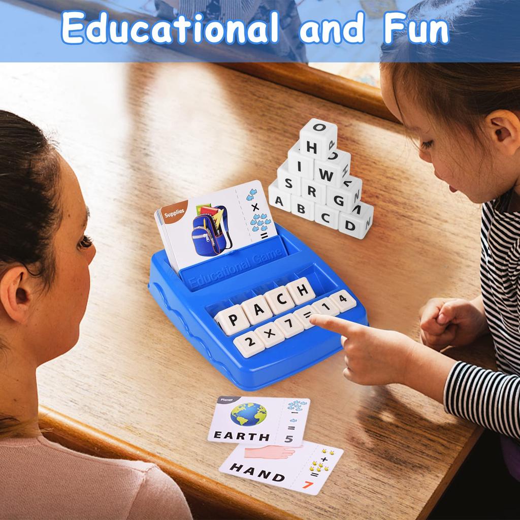 Educational Alphabet Spelling Number Matching Memory Game Interactive Parent-Child Learning Toy for Kids English Letter Board