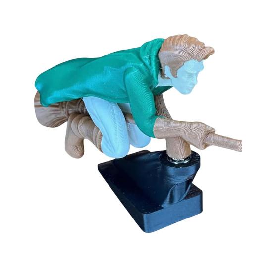 Декор для автомобиля Динамический эффект полета Игрушка со стабильным нескользящим основанием Приборная панель автомобиля Летающая кукла Дрифт Поворот Волшебник Метла Декор