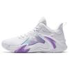 Air Space 4 Fabric Non-Slip Wear-Resistant Low-Top Basketball Shoes Men Sneaker White Purple 912531608SF-2