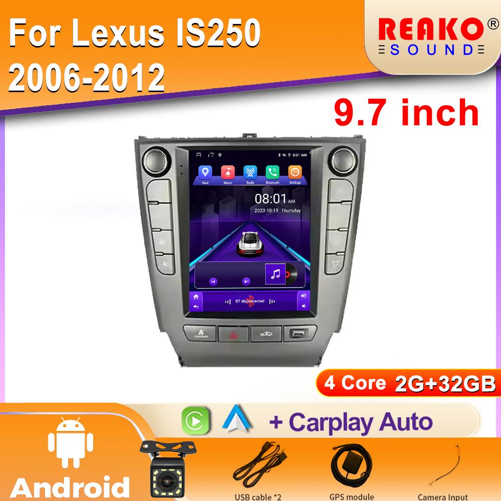 Carplay Android Радио для Lexus IS250 2006-2012 Автомобильный мультимедийный проигрыватель GPS-навигация Автомагнитола Стерео DSP 2din dvd