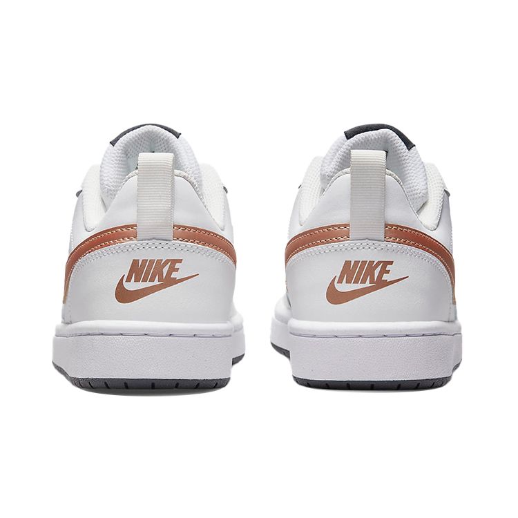 Nike Детские кроссовки Court Borough Low 2 GS White Metallic Red Bronze Summit-White Dark-Smoke-Grey BQ5448-116