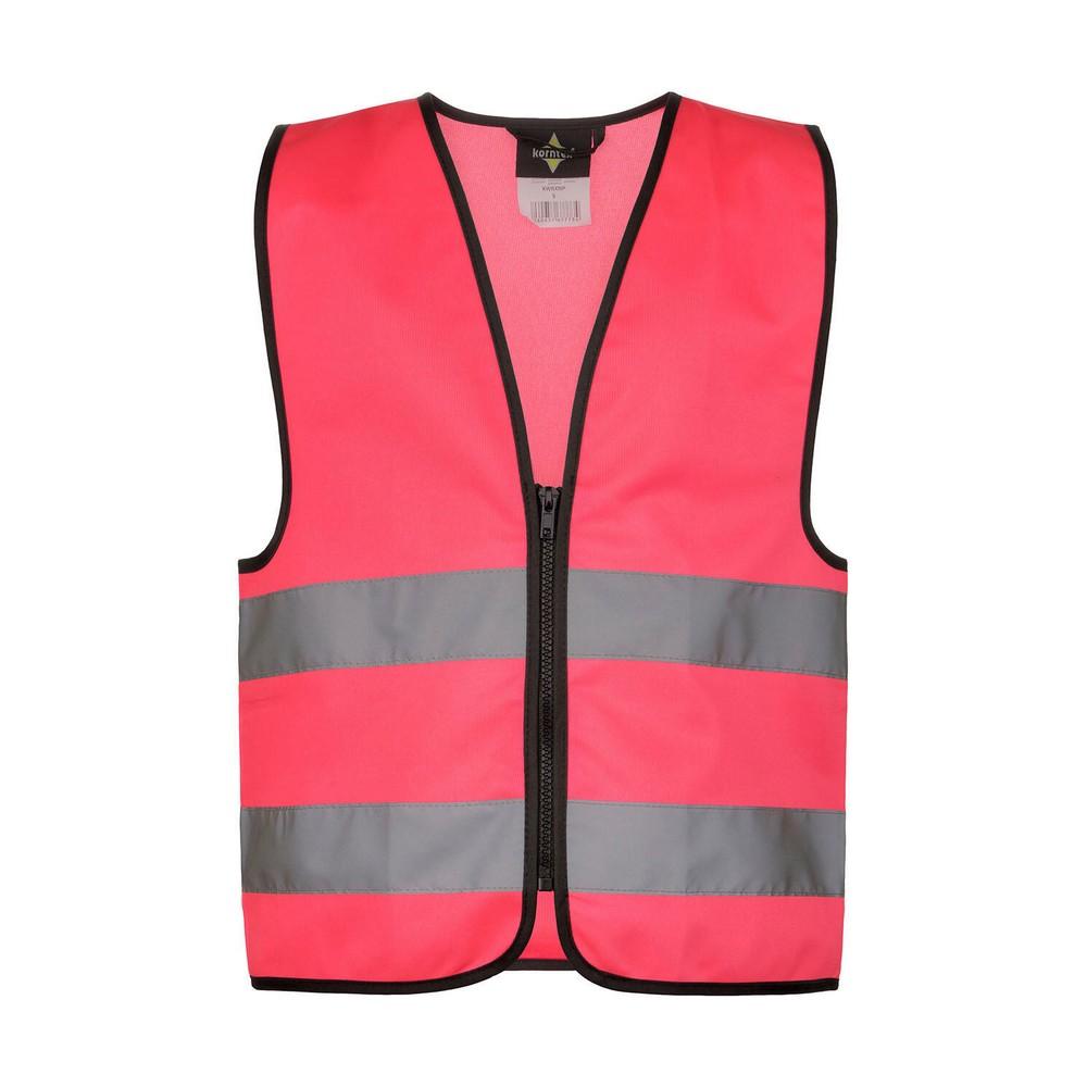 Korntex Childrens/Kids Aalborg Zipped Hi-Vis Vest