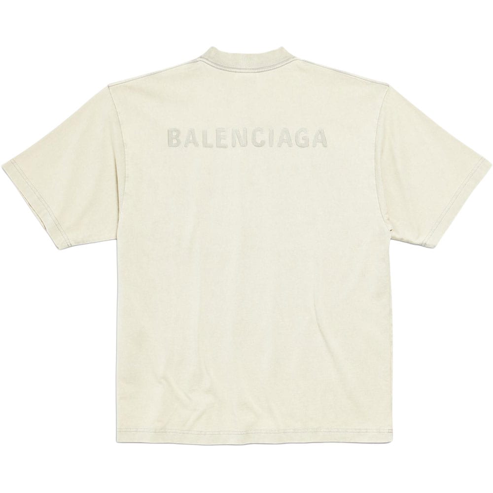 Balenciaga Футболка среднего кроя с вышитым логотипом 764235TPVK19755