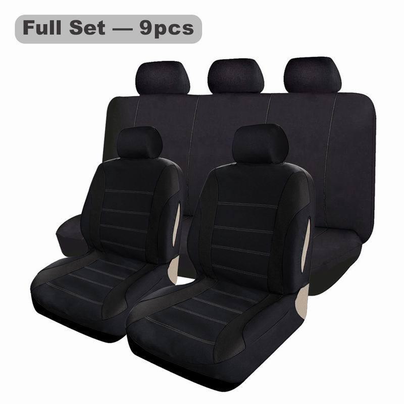 Five-Seat Striped Car Seat Cover for All Seasons