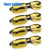 1/2/4/8Pcs Night Vision Men Women Sunglasses Day Night Driving Eyewear Outdoor Sports PC Frame Women Fashion Sun Glasses