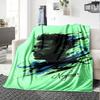 Abstract Neymar Portrait Blanket Comfortable Suitable for Office Bedding Picnics Four Seasons Universal Modern Style Gift for Travel Home Birthdays