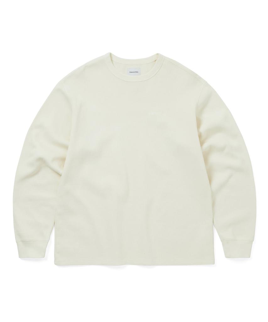 THISISNEVERTHAT Waffle L/S Tee Ivory