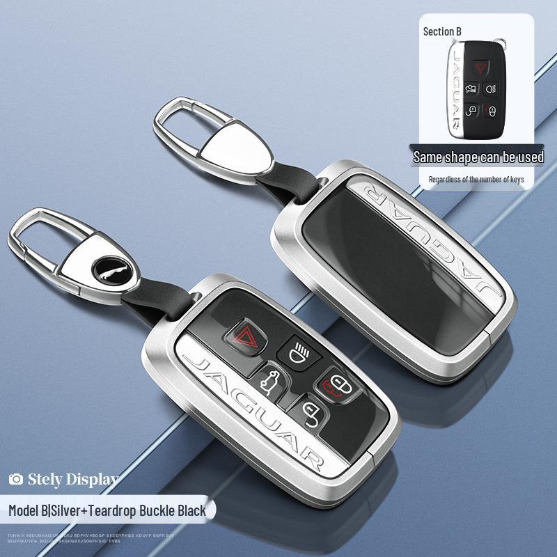 Чехол для ключа Jaguar: Корпус из алюминиевого сплава для моделей XEL, XFL, F-Pace, XJL, XF, XE, F-Type