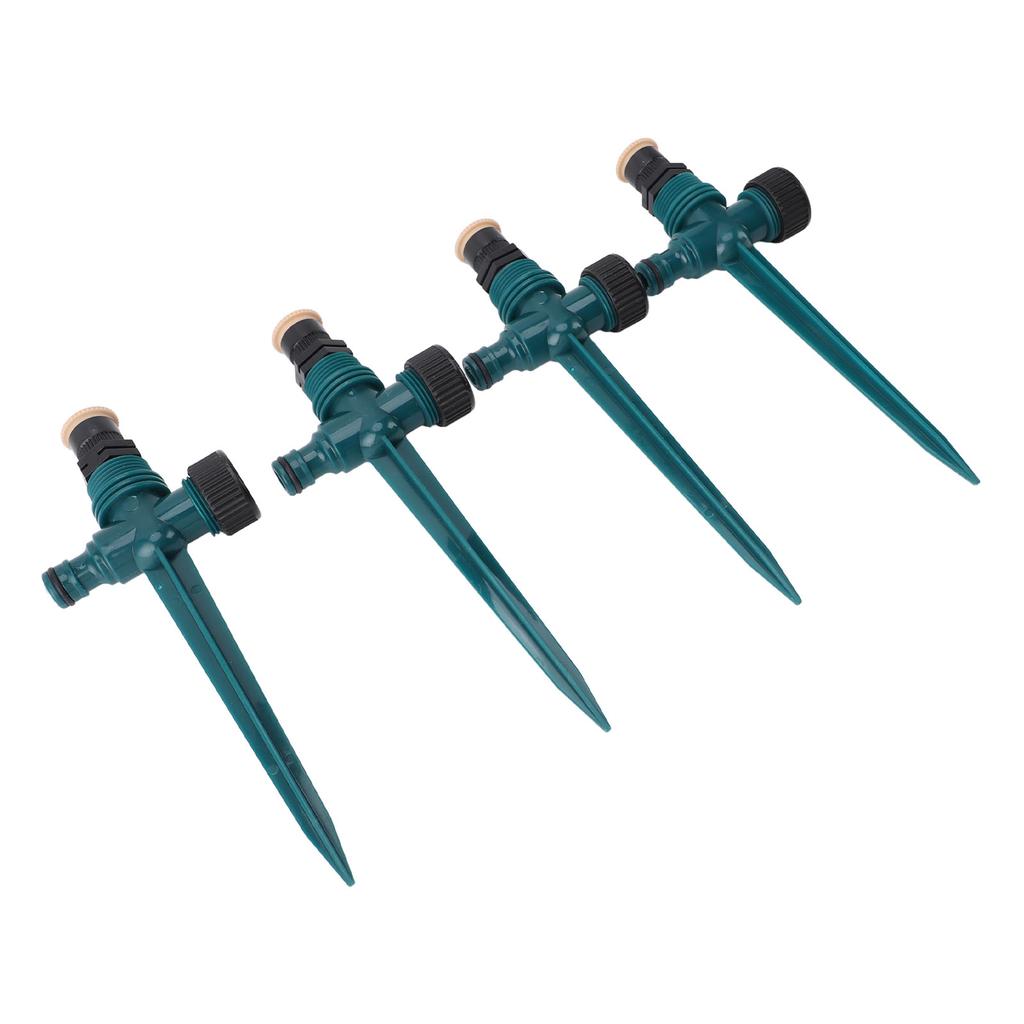 4pcs Garden Sprinklers Professional Efficient 360 Degree Automatic Rotating Lawn Sprinkler for Yard