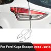 Для Ford Kuga Escape 2013 2014 2015 Хромированная Накладка на Задний Фонарь Автомобиля Рамка Заднего Фонаря Декоративные Накладки Аксессуары