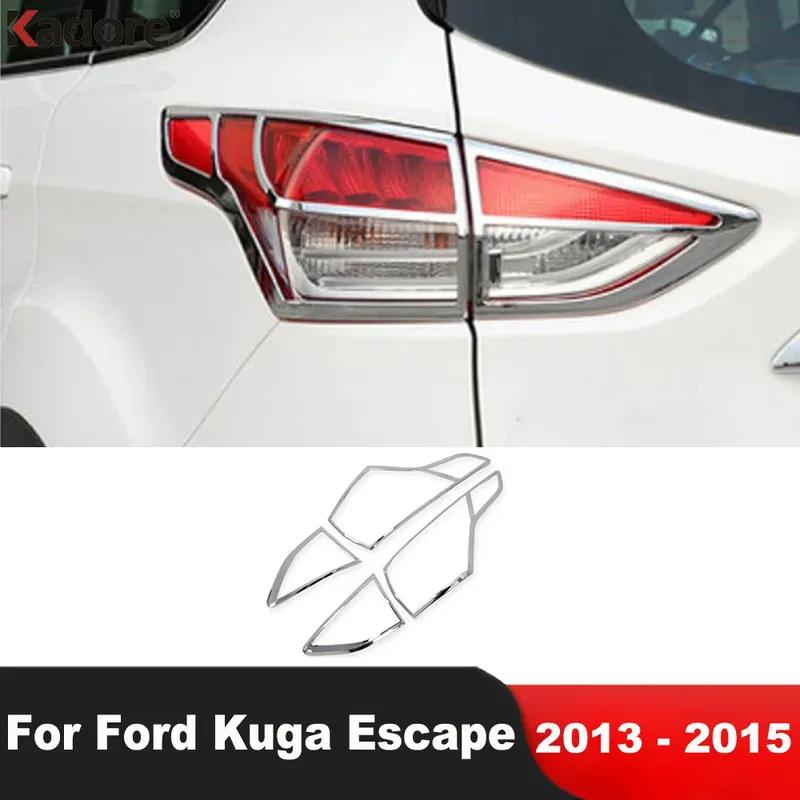 Для Ford Kuga Escape 2013 2014 2015 Хромированная Накладка на Задний Фонарь Автомобиля Рамка Заднего Фонаря Декоративные Накладки Аксессуары