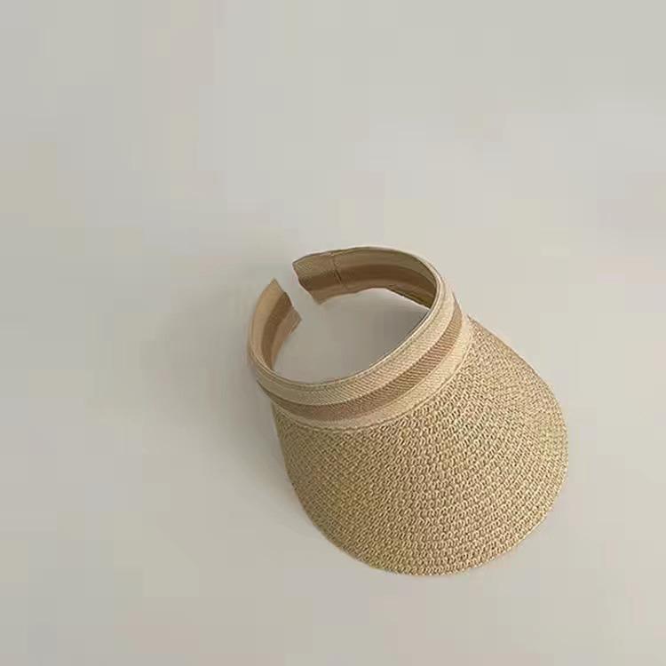 Женская летняя соломенная шляпа-утка - Универсальная солнцезащитная и пляжная кепка для путешествий на открытом воздухе