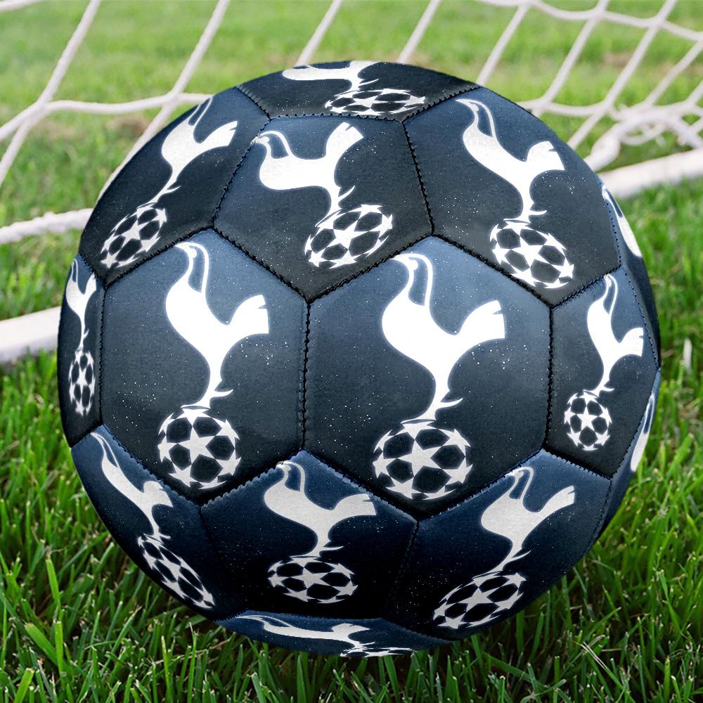 Tottenham Crest Design Printed Size 5 Soccer Balls, High-Quality, Anti-Slip, Protective Football, A Unique Gift , Birthdays, Christmas Gifts