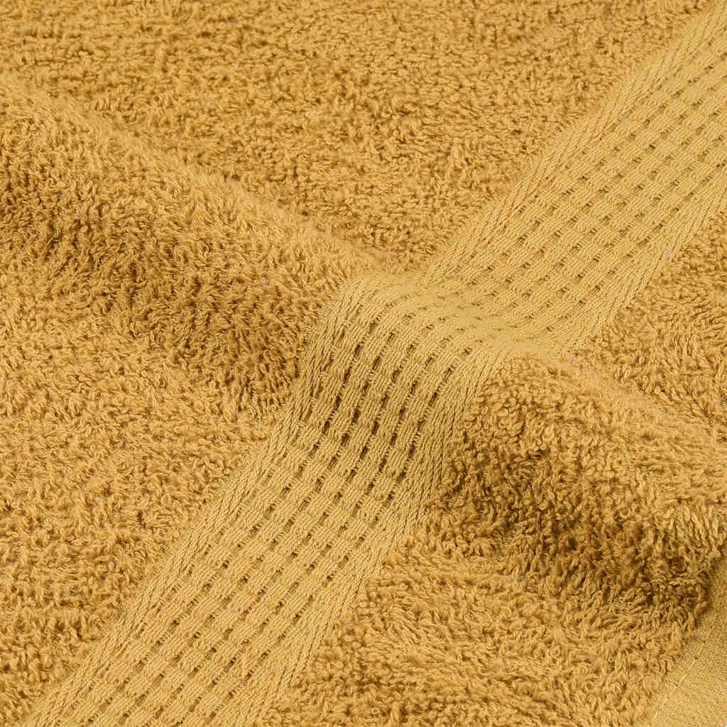 Vidaxl Ręczniki Kąpielowe 10 Szt. Złoty 100X150Cm 360 Gsm 100% Bawełna