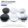 For Jeep For Jeep Renegade Compass Grand Cherokee Wrangler jk Gladiator 4pcs ABS Electroplating Car Wheel Hub Center Cover  A