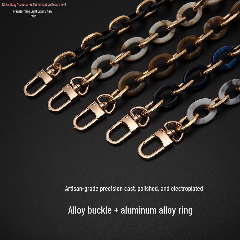 Decorative Chain Shoulder Bag Strap with Charms - Crossbody Underarm Chain Accessories