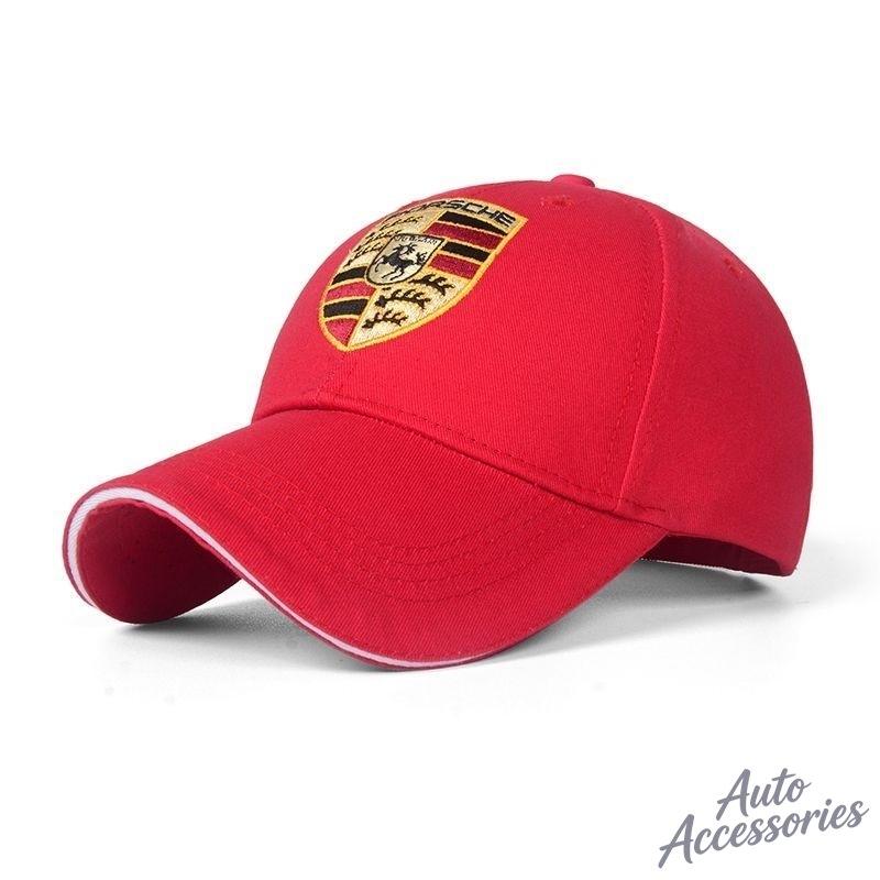 Embroidery Car Logo Snapback Baseball Cap Adjustable Casual Hat Sticker For Porsche 918 Taycan Panamera Cayenne Boxster Cayman VT6