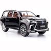 1/24 Scale Lexus 570 Off-Road In Luxury SUV Model Car, Zinc Alloy Pull Back Toy Car with Sound and Light for Kids Boy Girl Gift
