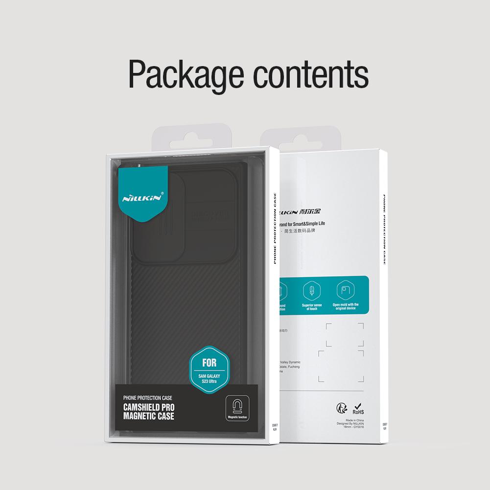 Чехол Nillkin CamShield Pro с магнитной выдвижной крышкой для камеры Samsung Galaxy S23 S22 Ultra, защитный чехол для объектива Samsung S23 Ultra