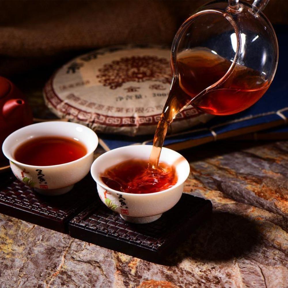 Юньнаньский чай Пуэр 200 г Созревший Чайный Блин Jinmao Gong Cha Старое Дерево Ферментированный Английский: Юньнань Пуэр 200 г Созревший Чайный Блин Jinmao Gong Старое Дерево Ферментированный