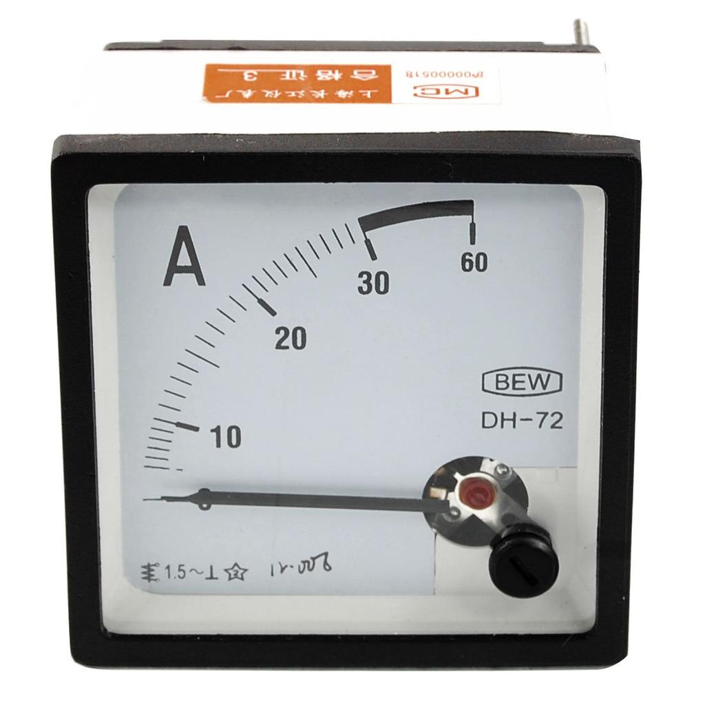 Uxcell AC Current Panel Meter Current Voltmeter Plastic Cover 30A Square Gauge