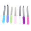 2Pcs Dual Sided Stainless Steel Metal Nail Art File Manicure Pedicure Tool