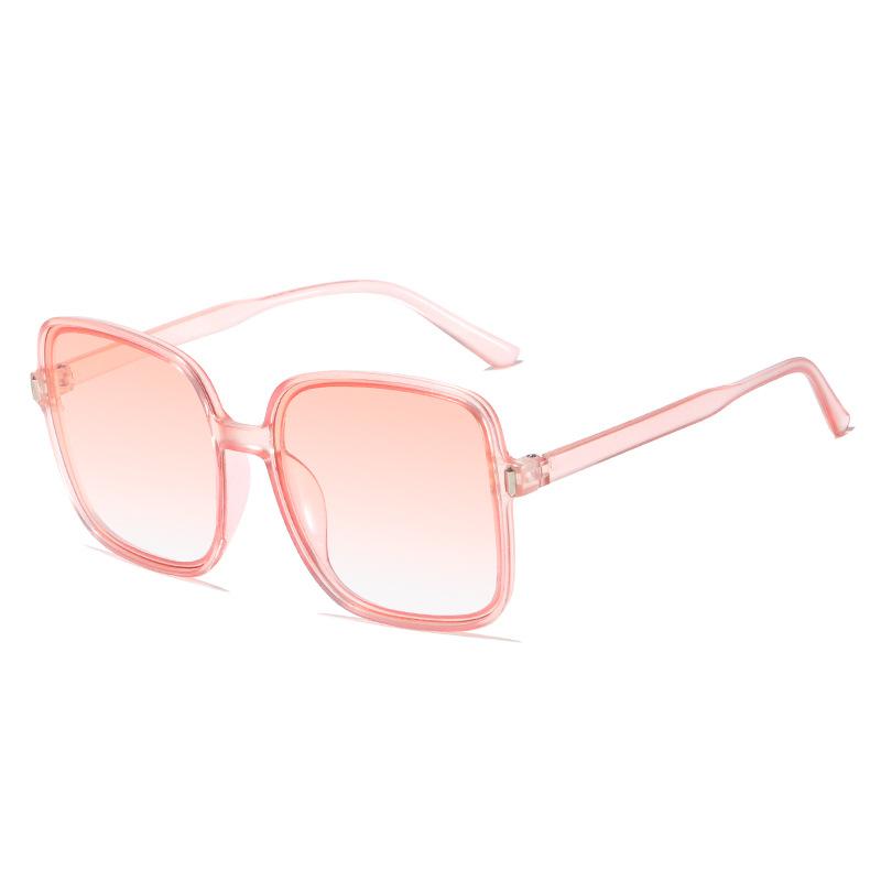 Large Frame Korean Gradient Men Sunglasses UV Resistant Square Frame Women's Glasses Accessories