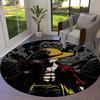 One Piece Logo Round Area Rug Carpet Rug For Living Room Bedroom Sofa Playroom Decor Nonslip Floor Mat