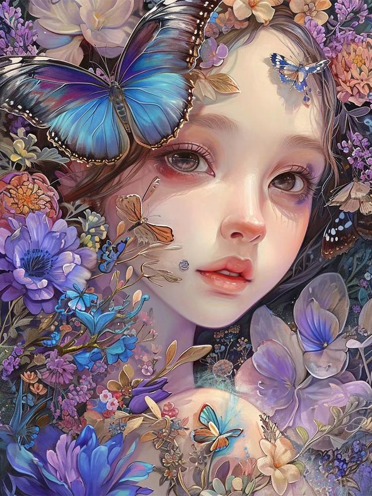 5D DIY Полная квадратная алмазная картина Новое поступление Мозаика Женщина Алмазная вышивка Полный комплект Портрет Стразы Картина Декорат