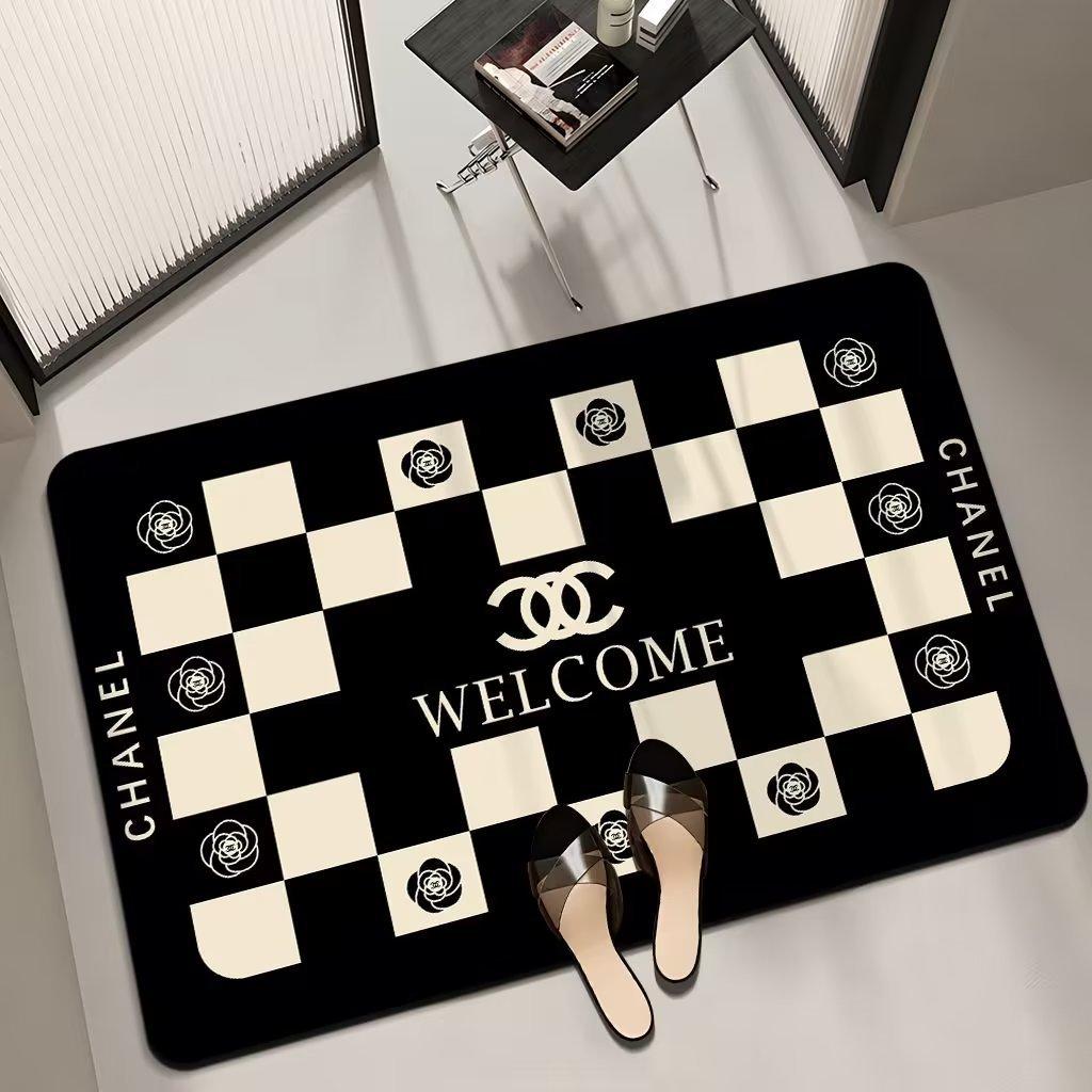 Diatom mud bathroom floor mat, toilet water absorption quick-drying, bath non-slip and anti-drop mat, toilet door floor mat