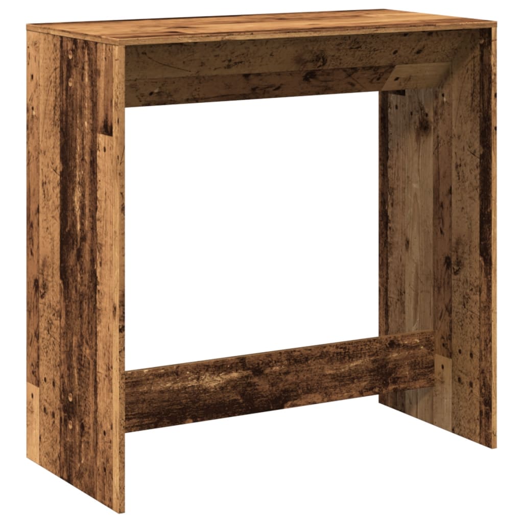 Bar Table Reclaimed Wood Look 102x50x103.5 cm Engineered Wood
