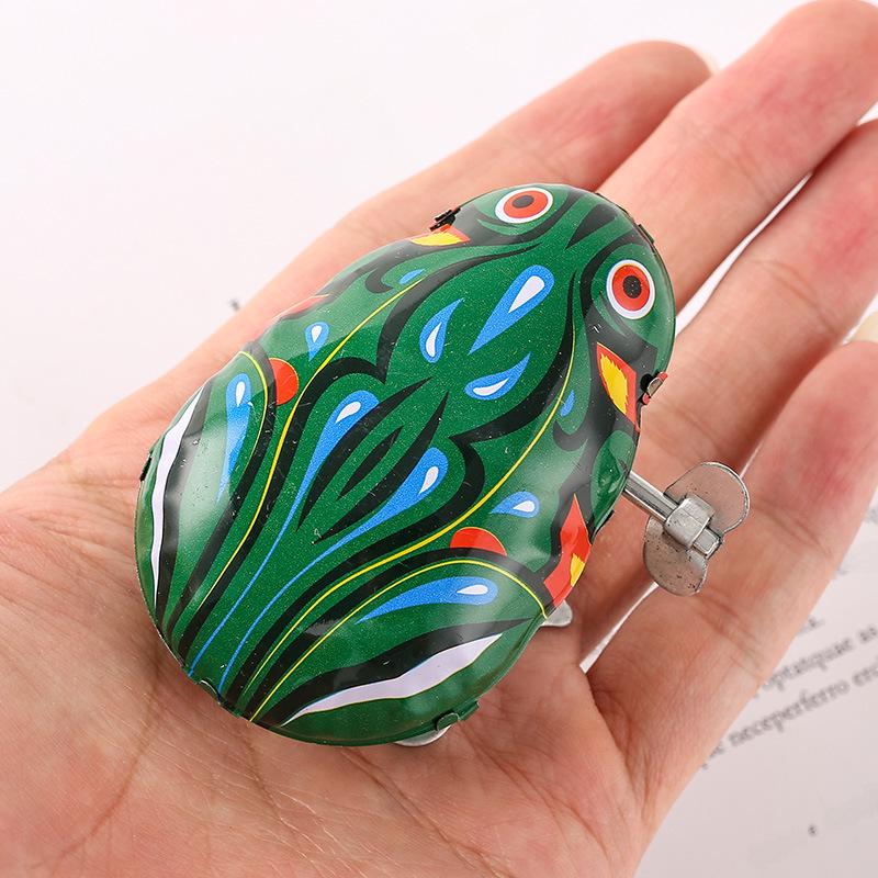 Оптовая продажа заводной прыгающей куклы Tin Frog и других ностальгических жестяных игрушек
