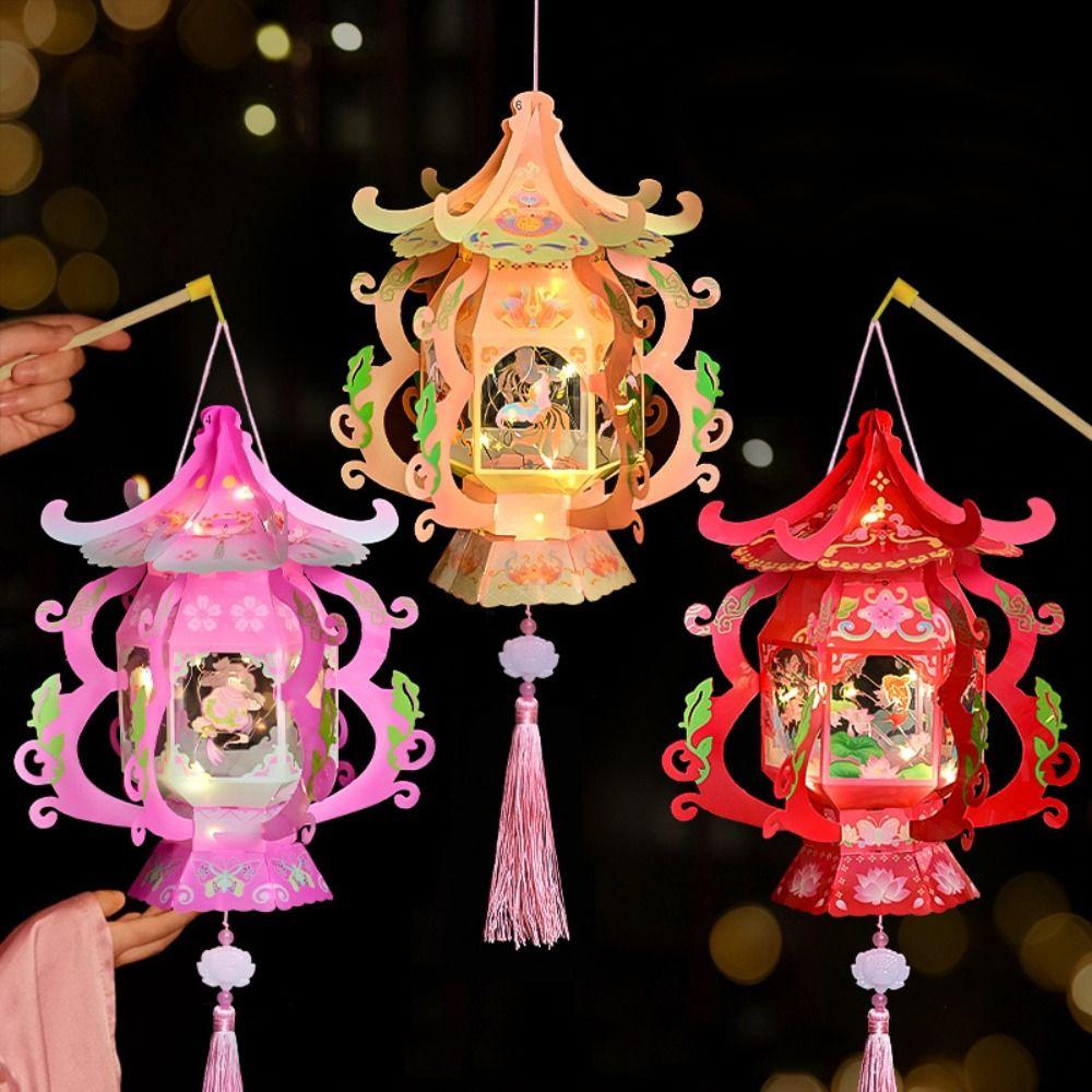 Traditional Chinese Style Mid-Autumn Festival Lantern LED Lantern Toys Holiday Decorations