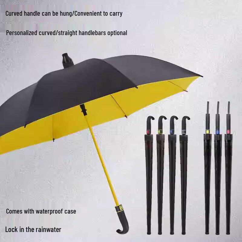 Большой двухцелевой зонт для гольфа со встроенным водонепроницаемым чехлом, красочный дизайн, подходит для любой погоды.