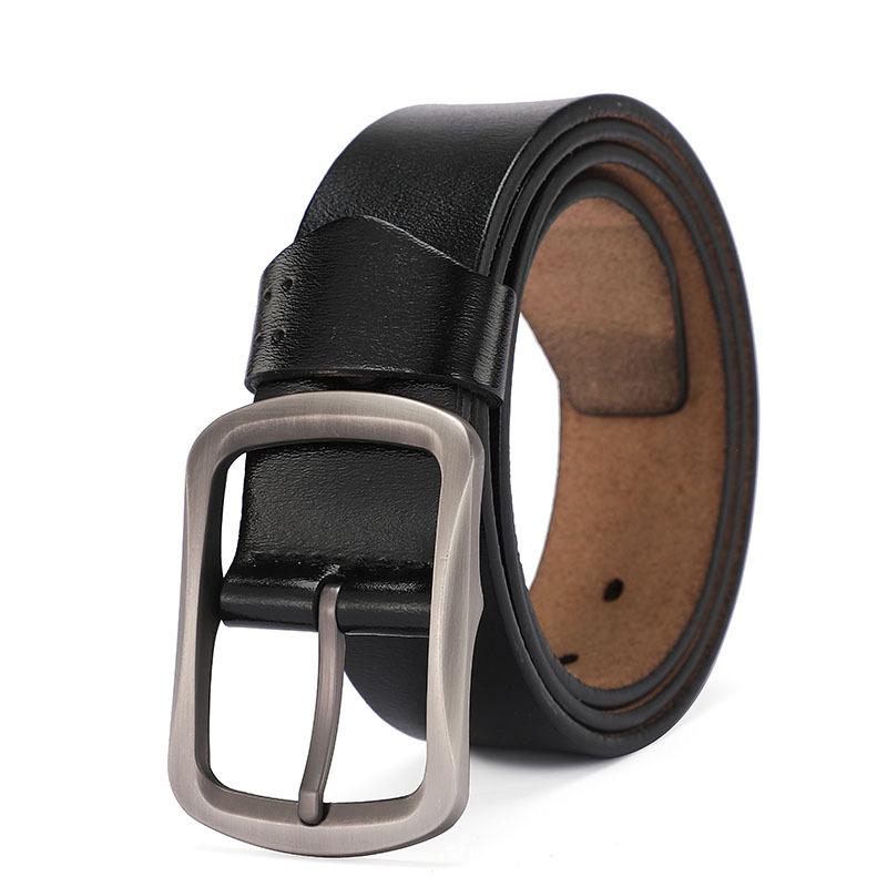 Men's Genuine Leather Pin Buckle Cowhide Retro Belt